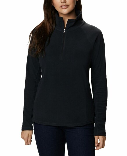 Columbia W Glacial Iv 1/2 Zip Svart Svart female M