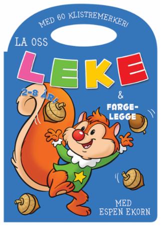 La oss leke og fargelegge! Espen Ekorn. Blå
