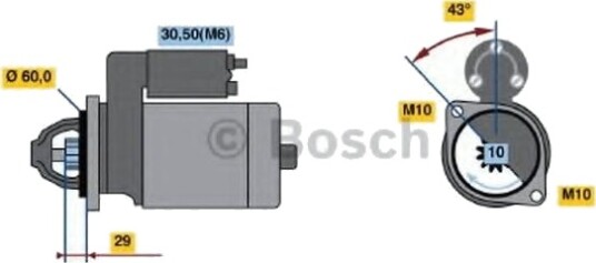 BOSCH 0 986 021 280 Starter BOSCH 0 986 021 280 Starter