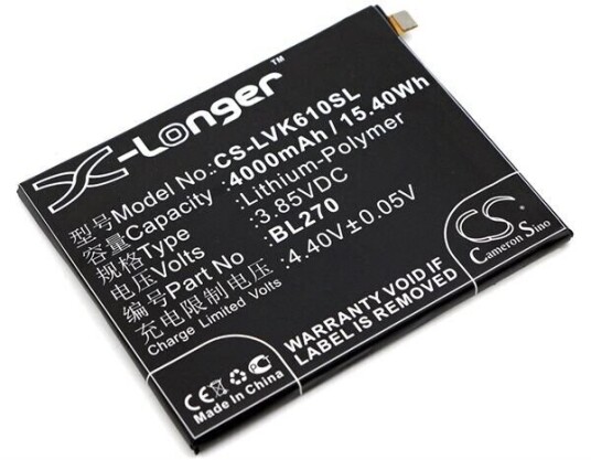 Motorola XT1922-9 batteri (4000 mAh 3.85 V, Sort)