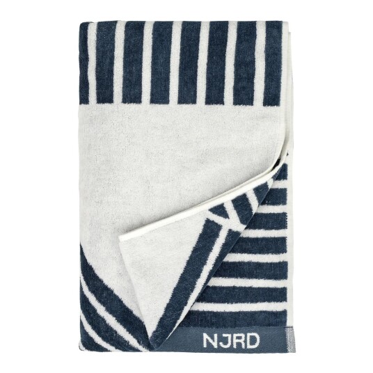 NJRD Stripes håndkle 70x140 cm Blå
