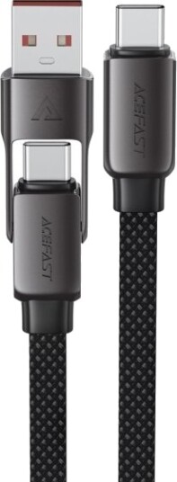 Acefast Usb-C Til Usb-C + Usb-A-Kabel 1,2 M Flerfarget 6974316282334