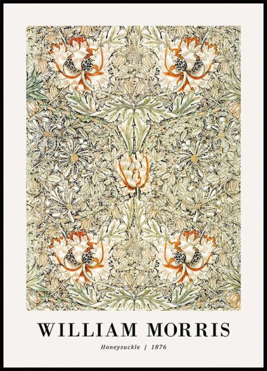 William Morris Honeysuckle 1876 Plakat Plakat / 40x50cm