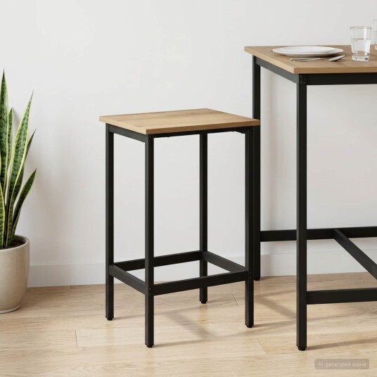 vidaXL Barstol Artisan eik 40 x 32 x 74 cm Konstruert tre vidaXL Barstol Artisan eik 40 x 32 x 74 cm Konstruert tre