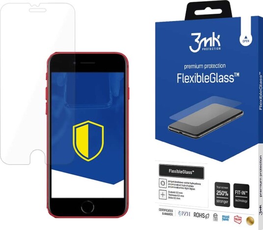 3mk FlexibleGlass Skjermbeskytter for Apple iPhone SE 2020/2022 3mk FlexibleGlass Skjermbeskytter for Apple iPhone SE 2020/2022