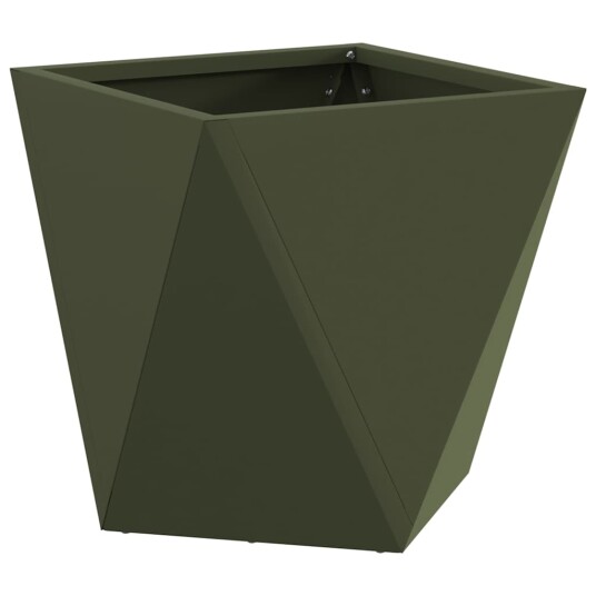 vidaXL Plantekassed 2 pcs Olivengrønn 30 x 30 x 30 cm Stål vidaXL Plantekassed 2 pcs Olivengrønn 30 x 30 x 30 cm Stål