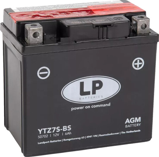 Landport Batteri YTZ7S BS 6Ah 12v AGM Landport Batteri YTZ7S BS 6Ah 12v AGM