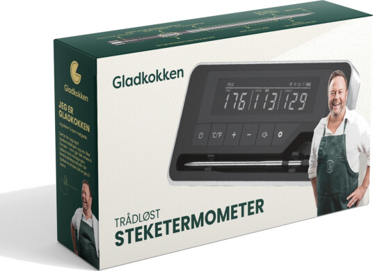 Gladkokken - Steketermometer trådløst til kjøtt