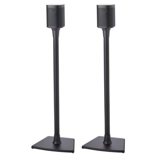 SANUS Gulvstativ for Sonos One SL Play:1 Play:3 Par Svart