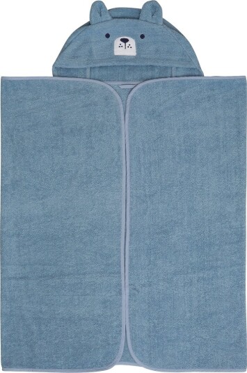 Pippi Hooded Bath Towel DUSTY BLUE 70120 cm