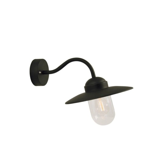 Luxembourg vegglampe utendørs E27 IP54 - Svart