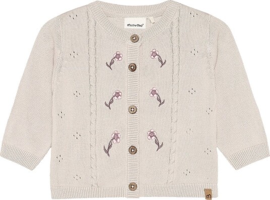 Minymo Cardigan Strikk Rosa Fargetone Minymo 1½ år (86) Cardigan Beige