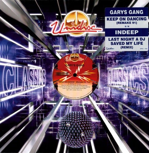 Gary's Gang Last Night A Dj Saved My Life / Keep On Dancing LP/Vinyl Gary's Gang Last Night A Dj Saved My Life / Keep On Dancing LP/Vinyl