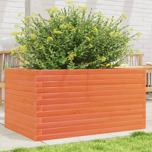  Hageplantekasse voksbrun 90x60x46 cm heltre furu