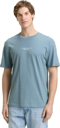 Tom Tailor Relaxed Printed T Shirt Blue XXL