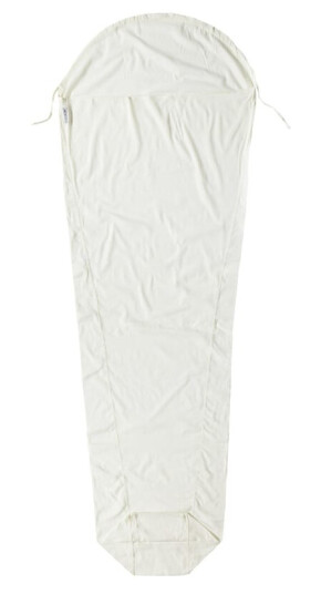 Cocoon Mummy Liner Silk Economy Lakenpose 225 cm Hvit