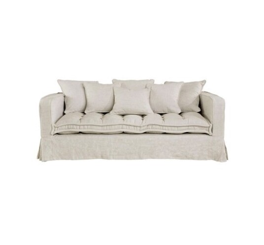 Greenwich sofa lin sand 2,5-seters