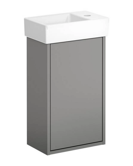 Gustavsberg Artic Servantskap 65x36x22 cm Askegrå m/servant høyre