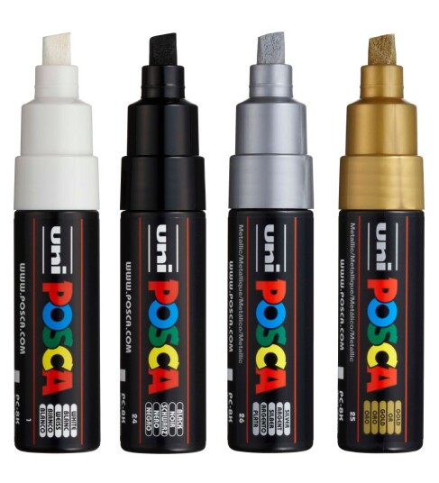 Posca Posca PC-8K Metallic  Set of 4