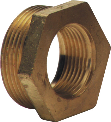 2,1/2" x 2" nippelhylse, avsinkningsfri messing