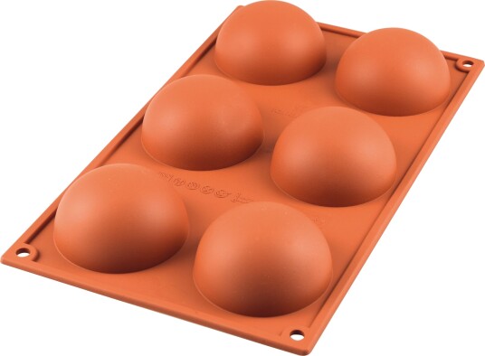 Silikomart Silikonform Halve 6 stk Silikomart Silikonform Halve 6 stk
