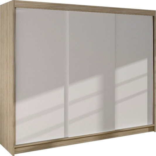Cyria Garderobe 200x215 cm - Beige/Hvit