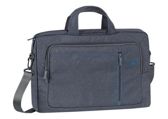 RivaCase 7530 grey Laptop Canvas shoulder bag 15.6"