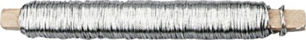 Vindseltråd tykkelse 0,6 mm sølv 10x100 g 10x50 m / 1 pk.