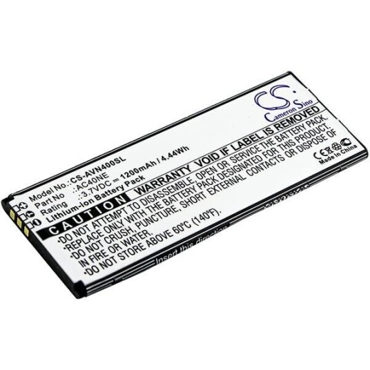 Archos 40 Neon batteri (1200 mAh 3.7 V, Sort) Archos 40 Neon batteri (1200 mAh 3.7 V, Sort)