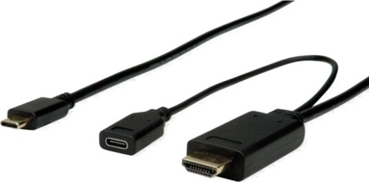 Roline 11.04.5951 2 M Usb Type C Hdmi + Usb Hankjønn Hankjønn/Hunkjønn Rett