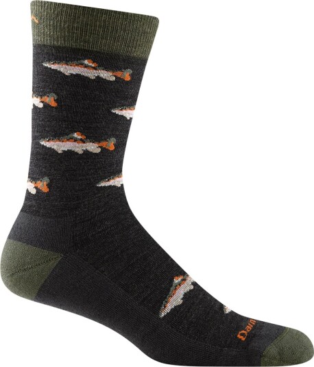 Darn Tough Spey Fly Crew Lightweight With Cushion Charcoal M