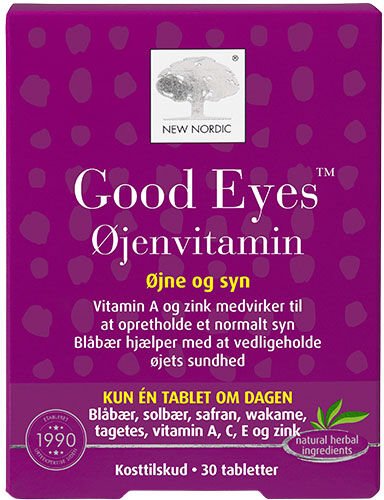 New Nordic Good Eyes Øyevitamin   30 Tabletter