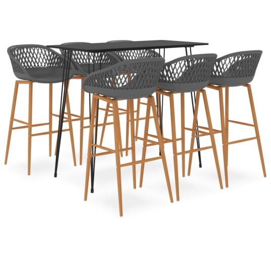  Barsett 7 deler svart og grå 8720286172377