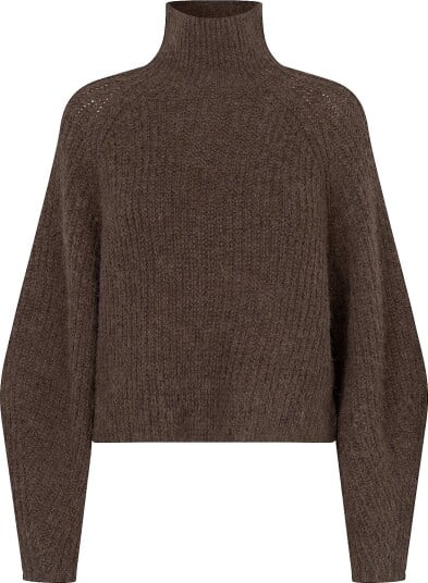 Lollys Laundry Elioll Knit Jumper Ls DARK MOKKA XXL