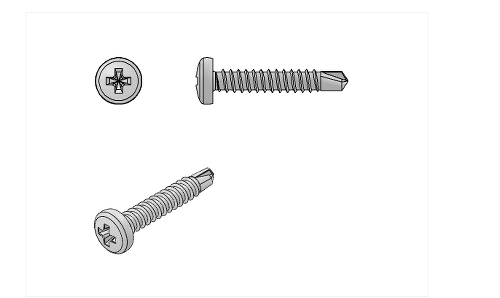 Toolsinvent Skrue TPS 4,2x19mm Panhode Selvborende 50pk