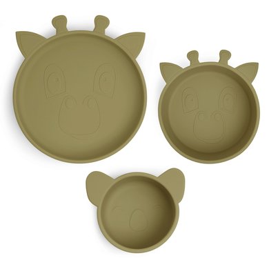 nuuroo Servisesett Benni sett med 3 stk. Olive Green nuuroo Servisesett Benni sett med 3 stk. Olive Green