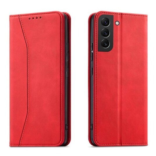 Hurtel Magnet Fancy Case for Samsung Galaxy S23+ Flip Cover Wallet Stand Red