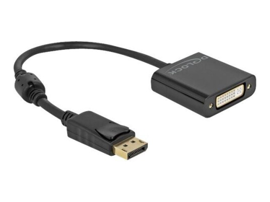 Delock video adapter - DisplayPort til DVI-I - 20 cm
