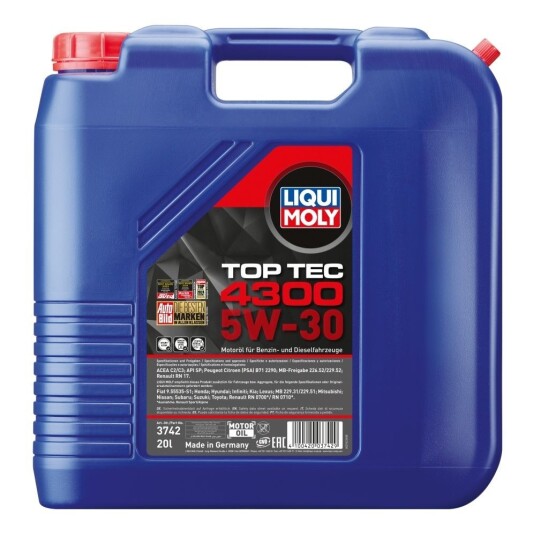 Motorolje LIQUI MOLY TOP TEC 4300 5W30 20L