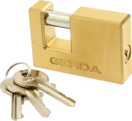 Gerda Hengelås Med Nøkler 50 mm