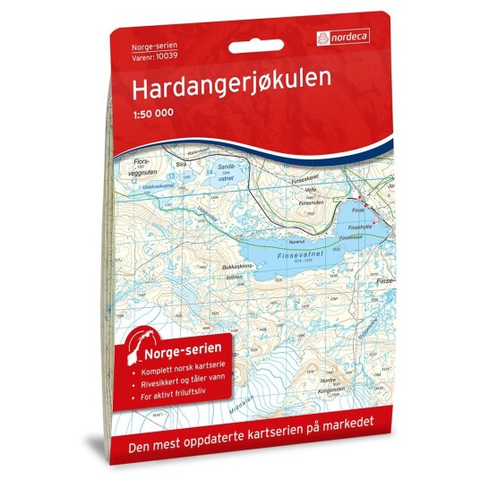 Nordeca Hardangerjøkulen Norge-serien 1:50 000 Turkart Nordeca Hardangerjøkulen Norge-serien 1:50 000 Turkart
