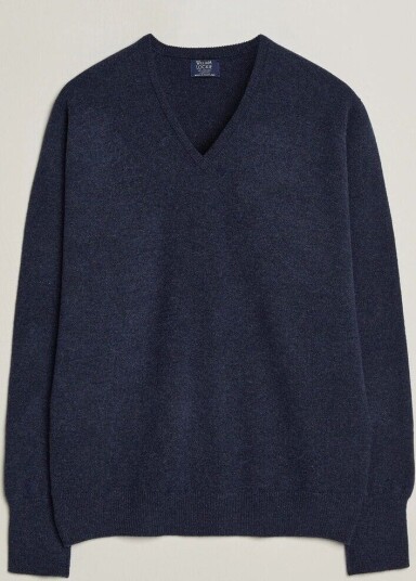 William Lockie Rob Lambswool V Neck Astra