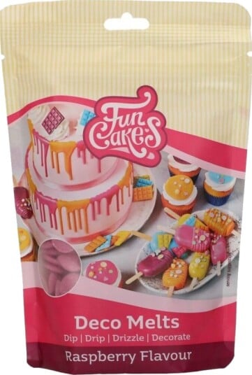 Funcakes Deco Melts Bringebærsmak 250g
