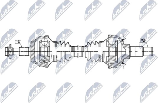 Nty Drivaksel NTY NPW ME 205 Nty Drivaksel NTY NPW ME 205