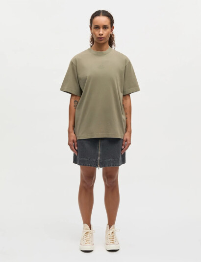 Mads Nørgaard Cotton Jersey Dassel Tee   Khaki green   M