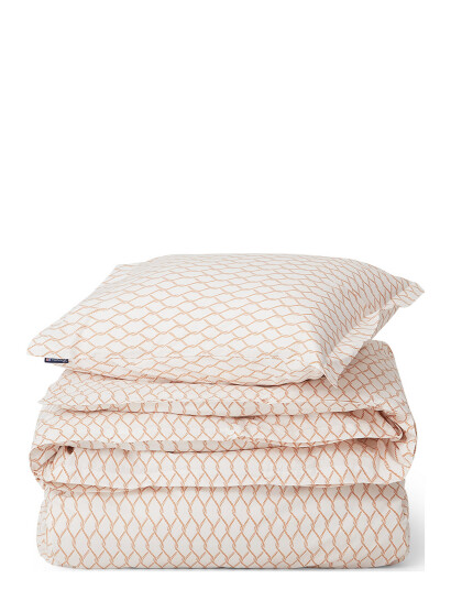Lexington Home White/Beige Rope Printed Cotton Poplin Bed Set - Multi/patterned - 200X200/80X80X2
