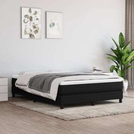 vidaXL Pocket Spring Sengemadrass Medium Svart 140x190x20 cm Stoff vidaXL Pocket Spring Sengemadrass Medium Svart 140x190x20 cm Stoff