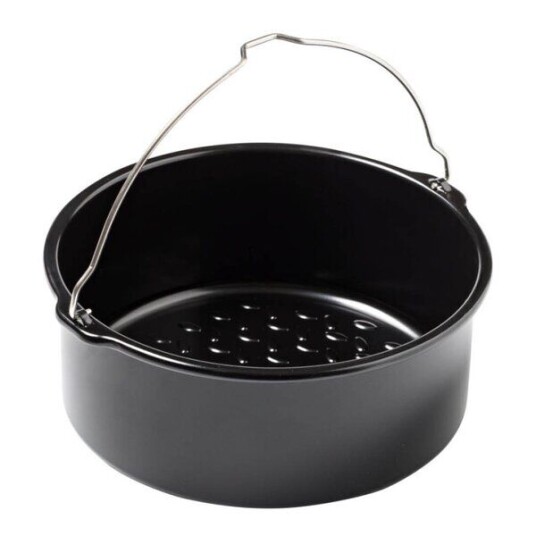 Pyrex Airfryer ildfast form 20 cm svart