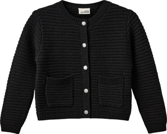 Sofie Schnoor Cardigan Strikk Cyrax Svart Sofie Schnoor 5 år 110 Cardigan