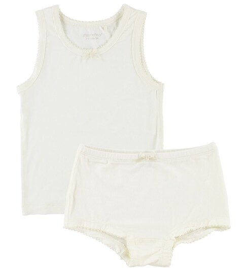 Minymo Underwear Set Bamboo White 152 Minymo Underwear Set Bamboo White 152